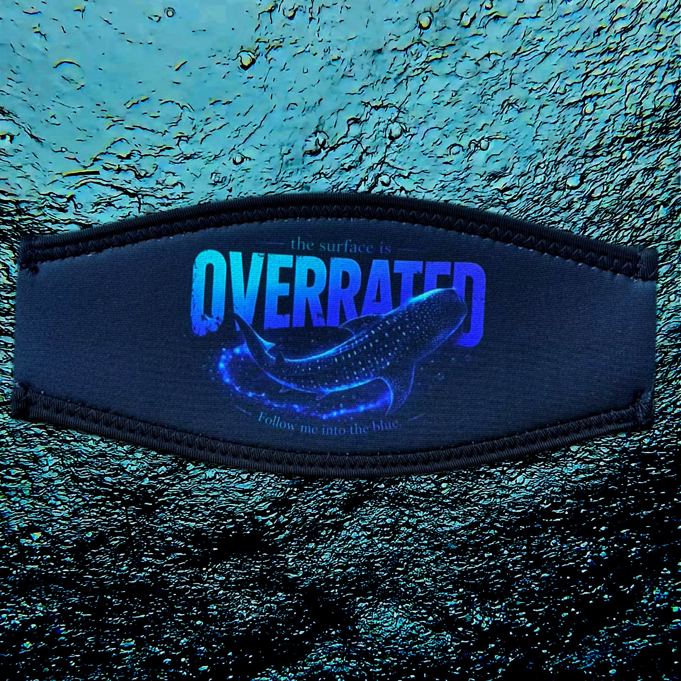 Surface Is Overrated | Whale Shark Dive Mask Strap