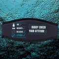 Buddy Check Your Attitude | Dive Mask Strap Cover